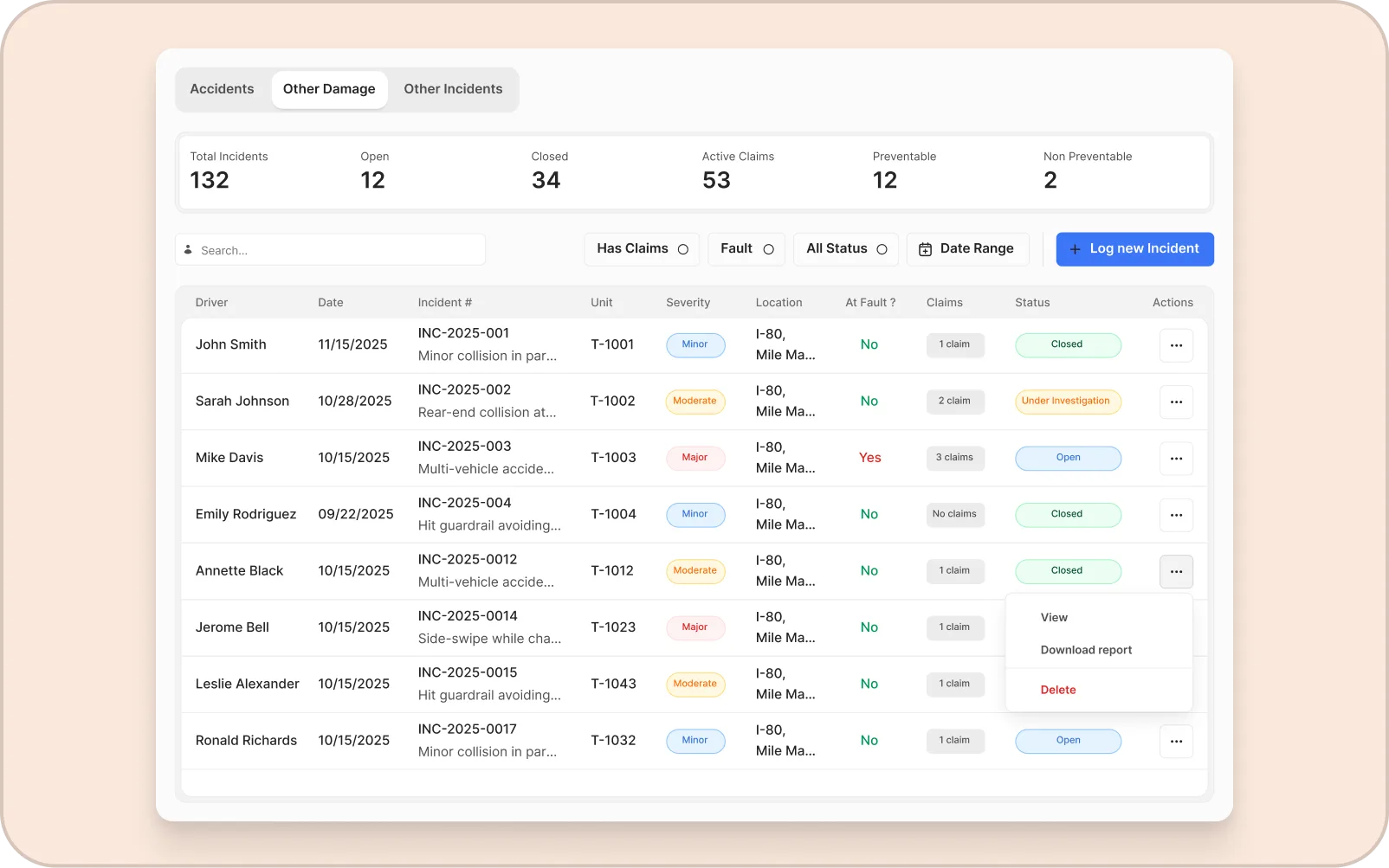 BlueComply FMCSA clearinghouse dashboard with compliance query tracking