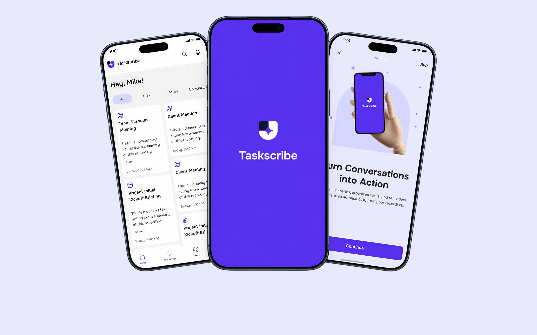 Taskscribe brand detail one